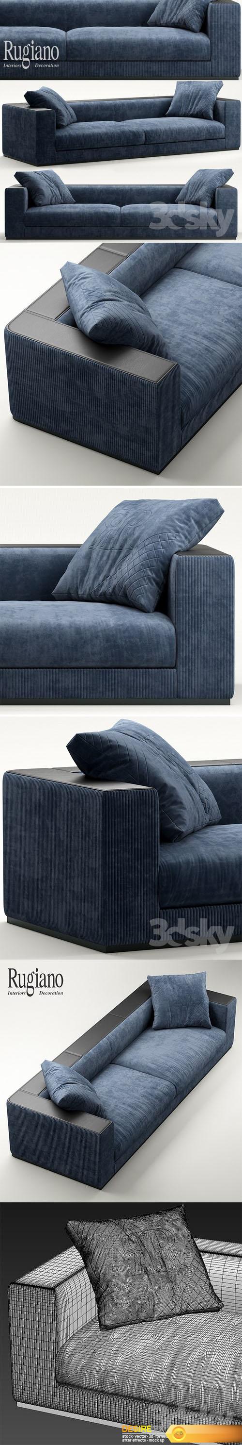 Sofa Rugiano VOGUE sofa 3D Model