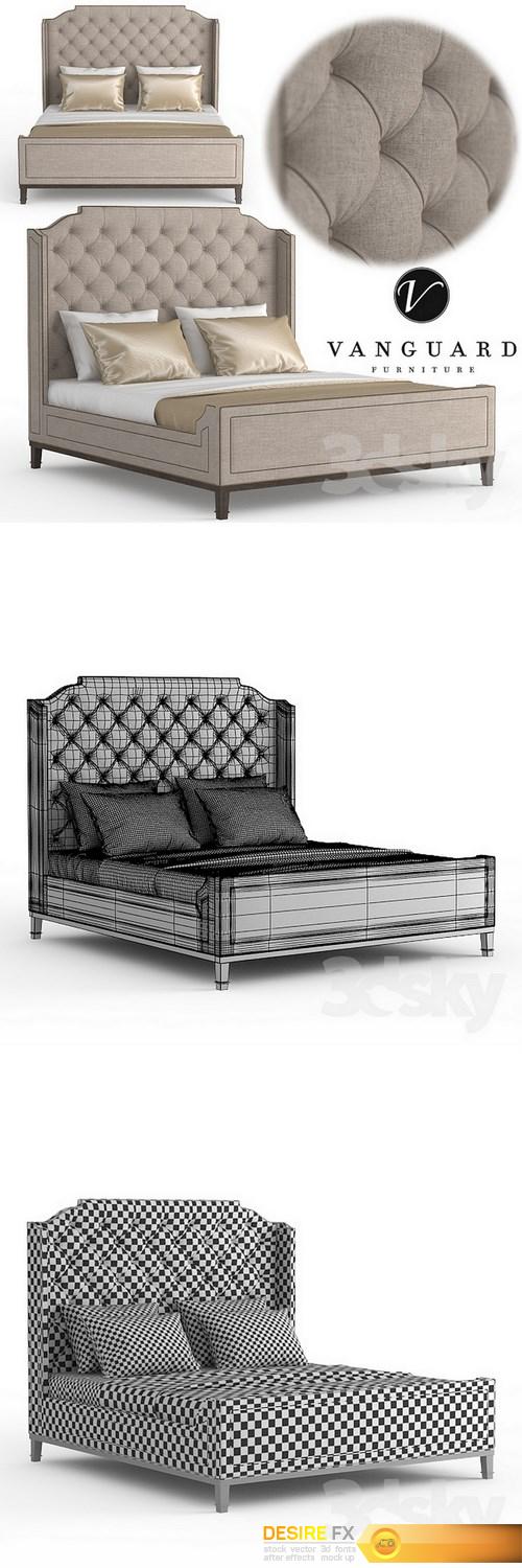 Vanguard Furniture Glenwood King Bed 3d Model