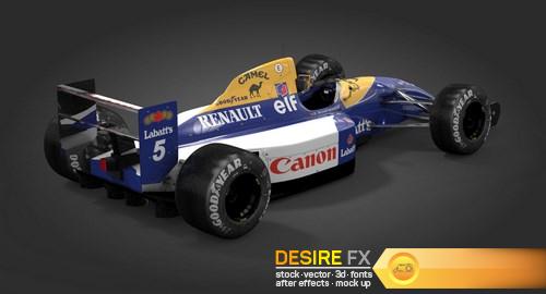 Williams FW14B 3D Model (4)