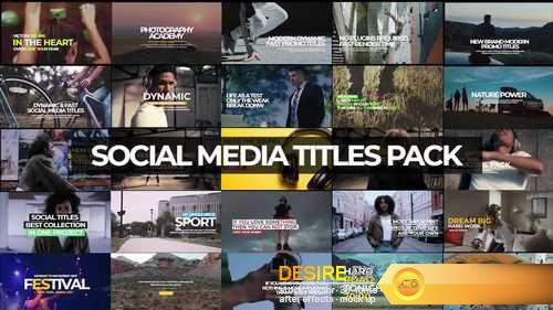 MotionArray - 30 Social Media Titles Pack Premiere Pro Templates 54760