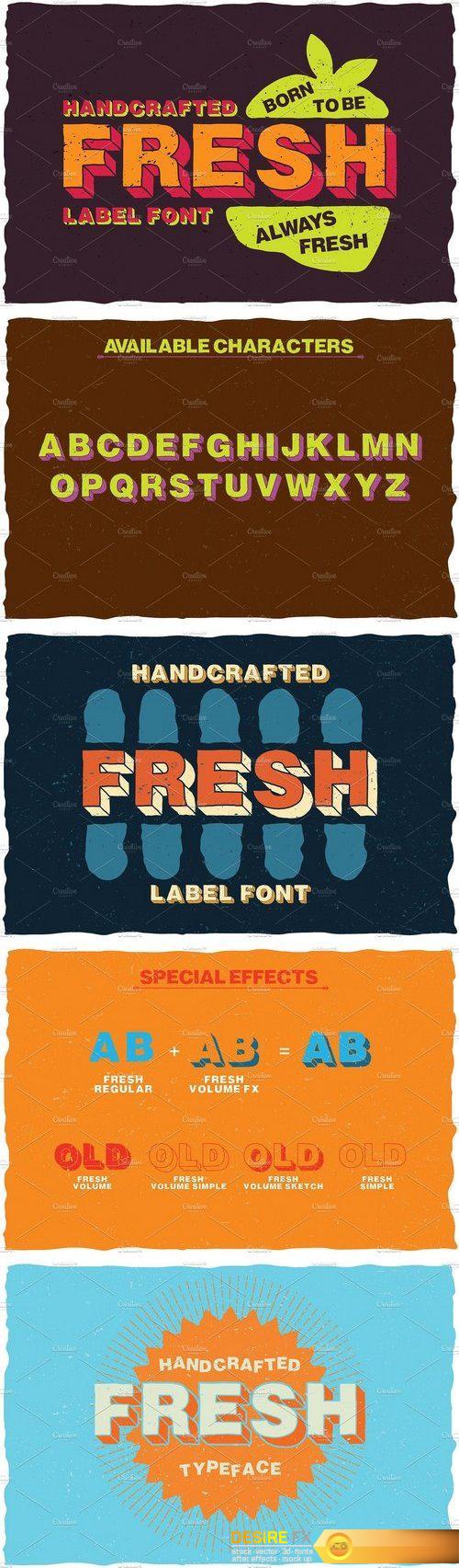 CM - Fresh Cartoon Look Label Typeface 1499438