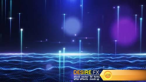 MotionArray - Abstract Glamorous Blue Field Motion Graphics 57690