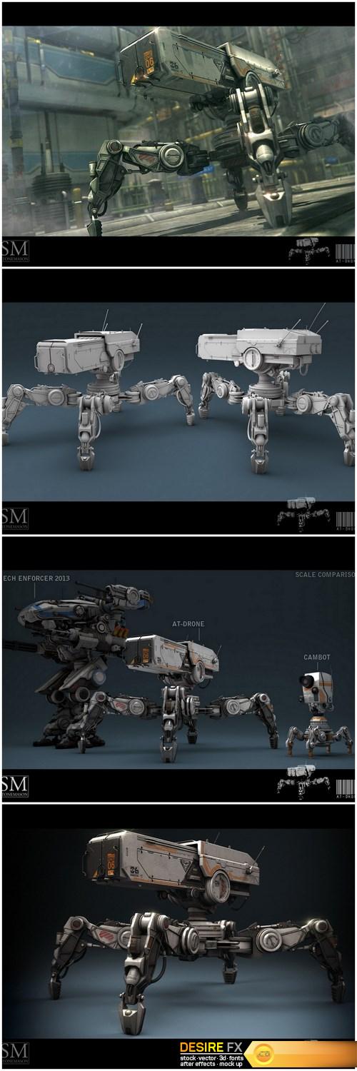 AT-Drone 3D Model