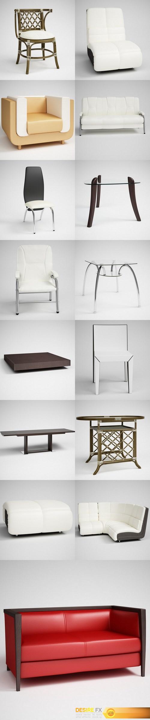 CGAxis Models Volume 7 Furniture 3D Model (2)
