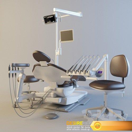 Dental Chairs 3d Model
