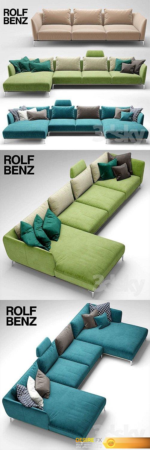 Sofa ROLF BENZ SCALA 3d model