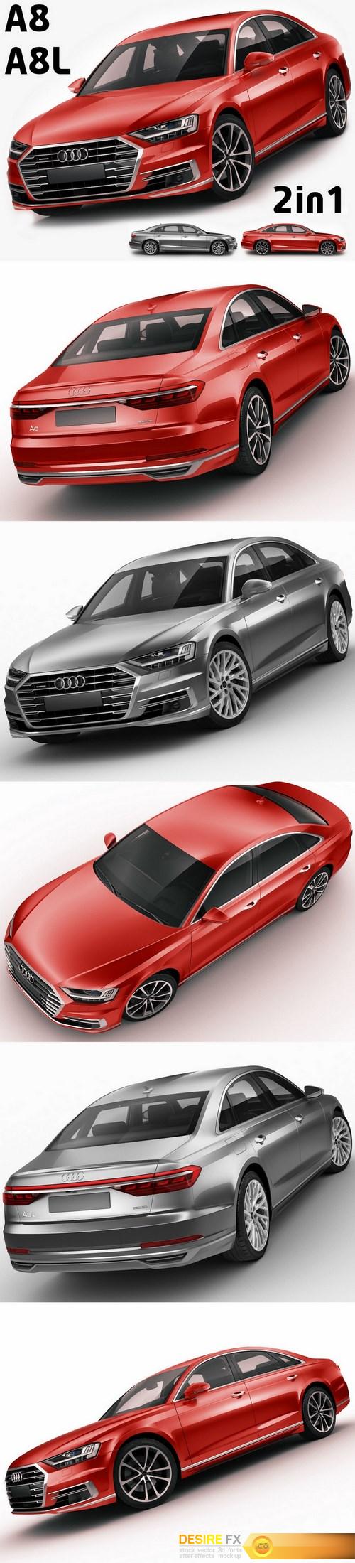 Audi A8 2017 3D Model