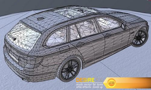 BMW M550D 3D Model (2)