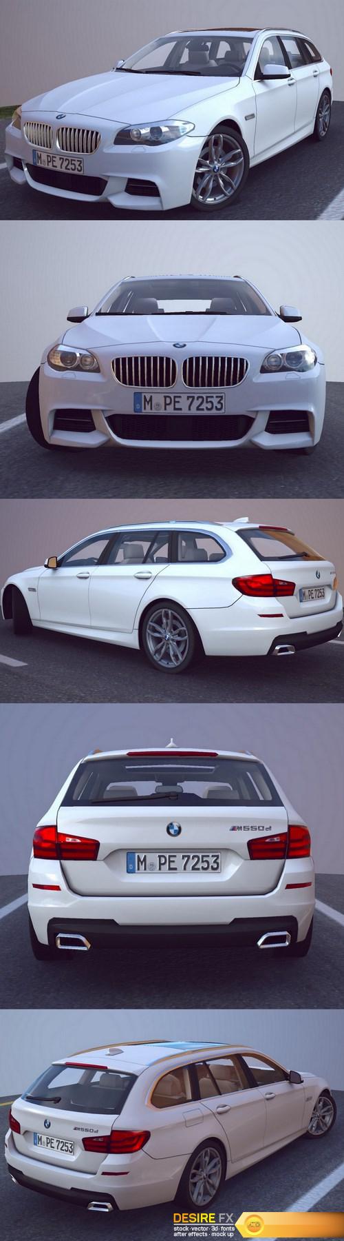 BMW M550D 3D Model