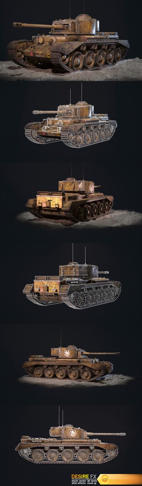 Comet Tank 3D Model