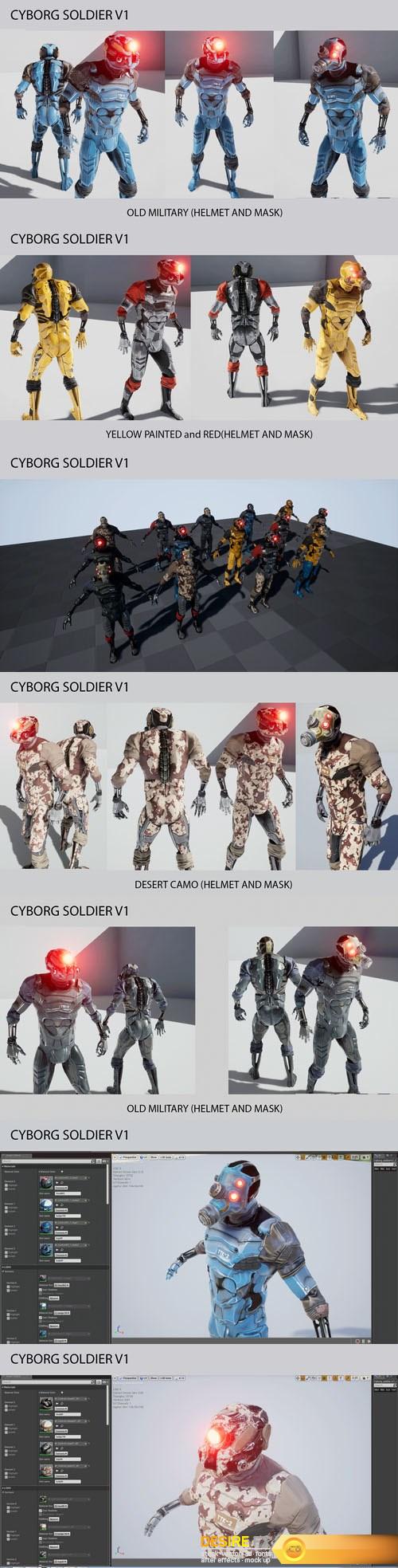 Cyborg Soldier V1 3d model
