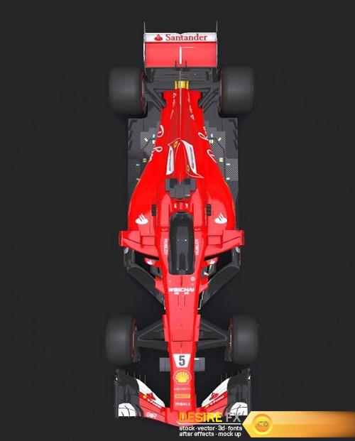 Ferrari SF70H 3D Model (5)