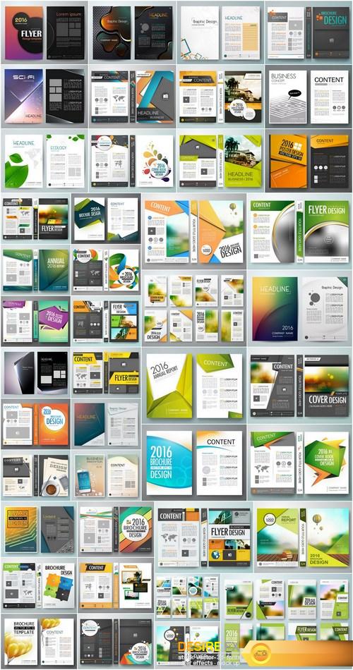 Flyers, Brochure, Magazine Cover and Design Templates - 43 EPS