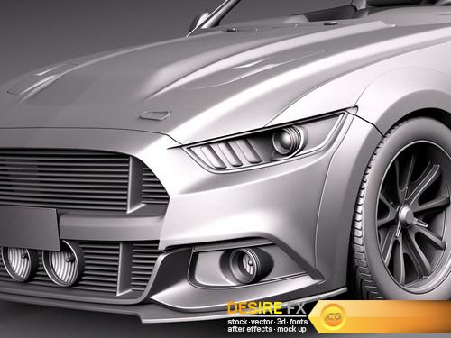 Ford Mustang GT500 Eleanor 2015 3D Model (11)