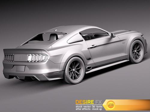 Ford Mustang GT500 Eleanor 2015 3D Model (13)