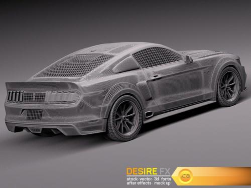 Ford Mustang GT500 Eleanor 2015 3D Model (15)