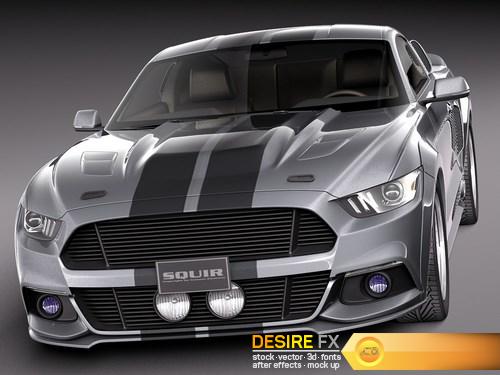 Ford Mustang GT500 Eleanor 2015 3D Model (2)