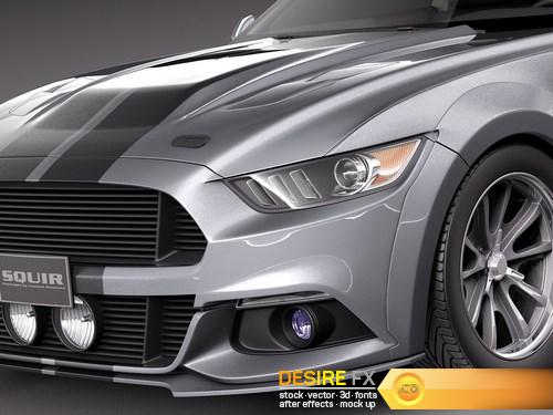 Ford Mustang GT500 Eleanor 2015 3D Model (3)