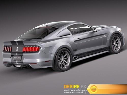 Ford Mustang GT500 Eleanor 2015 3D Model (4)