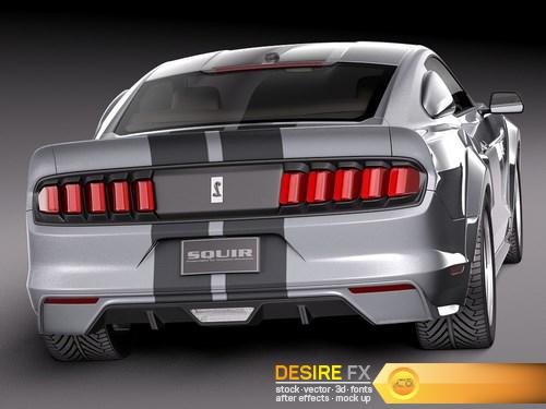 Ford Mustang GT500 Eleanor 2015 3D Model (5)