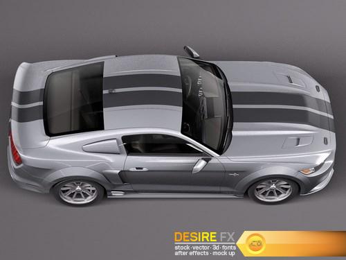 Ford Mustang GT500 Eleanor 2015 3D Model (7)