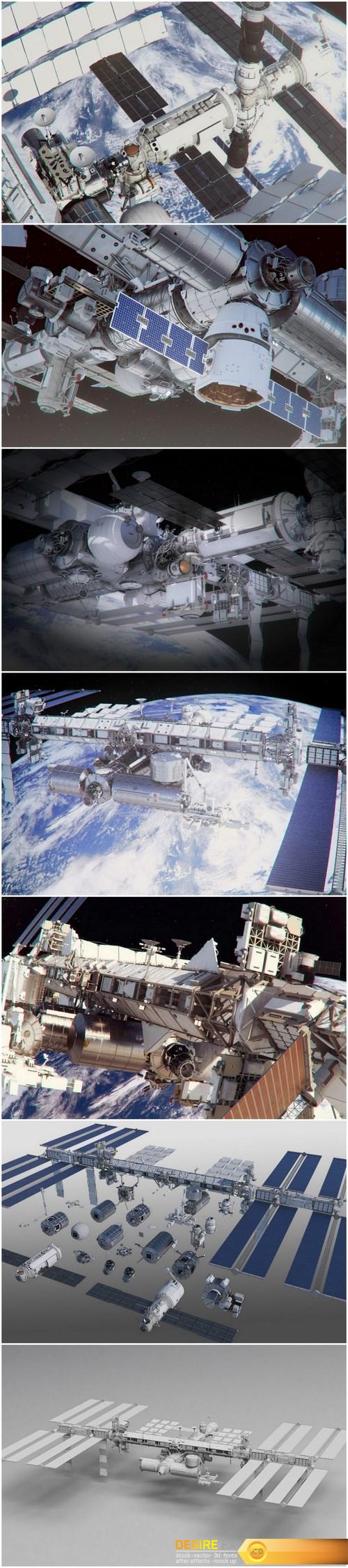 International Space Station 3 model