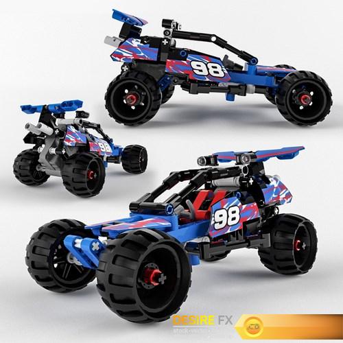 Lego Technic Off-road Racer 3d model