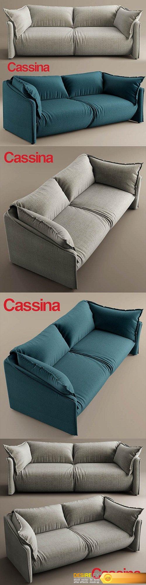 Sofa cassina Contemporary sofa by Luca Nichetto 3d model
