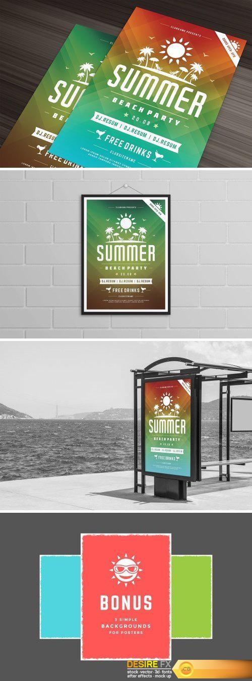 CM - Summer beach party flyer template 1452407