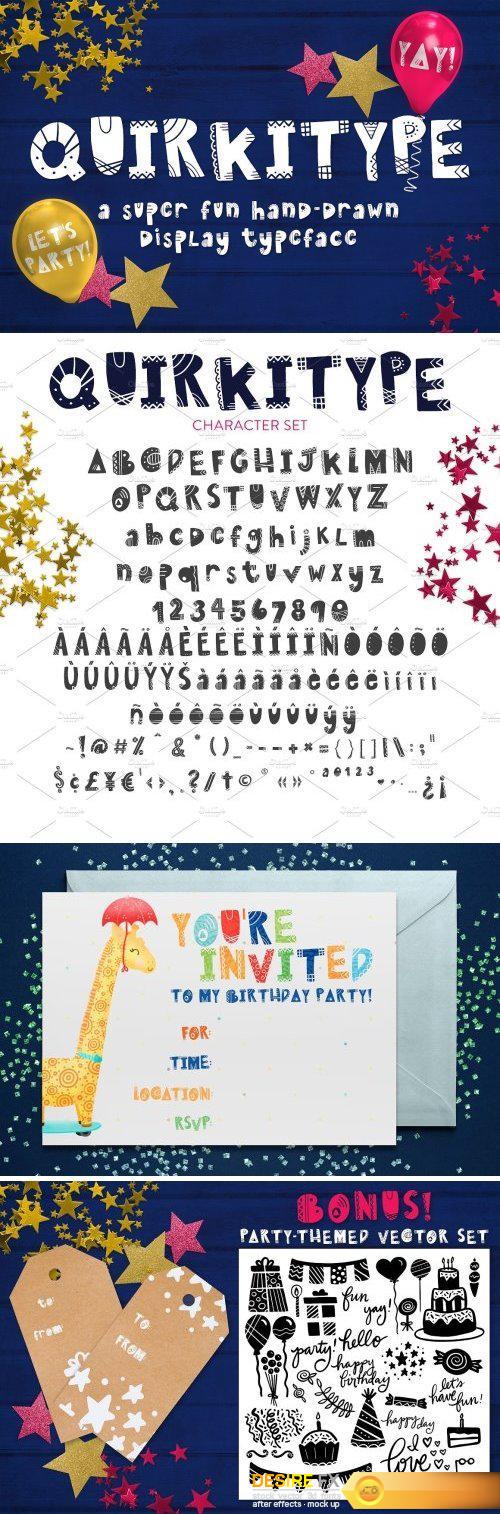 CM - Quirkitype - A Fun Display Typeface 1602568