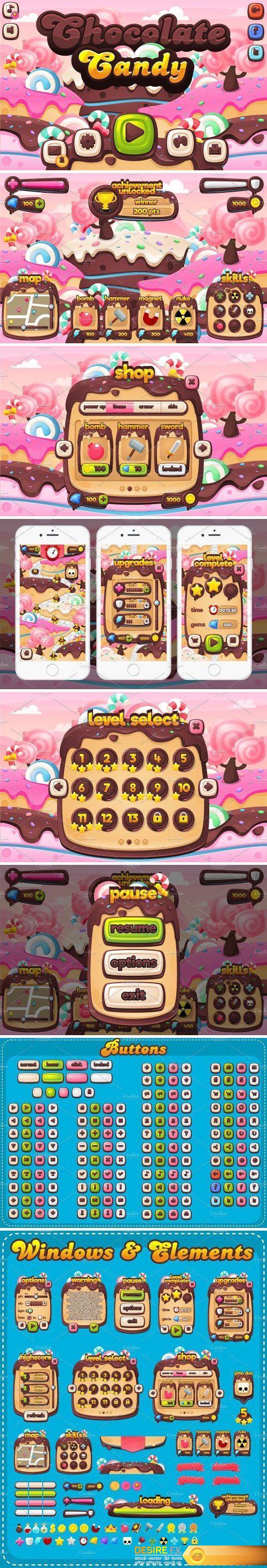 CM - Chocolate Candy - Game GUI 2080042