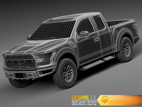 Ford F150 Raptor 2017 3D Model (15)