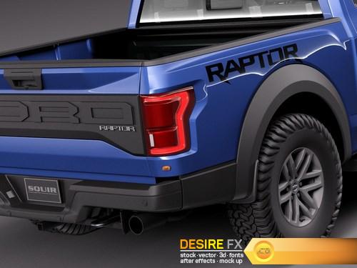 Ford F150 Raptor 2017 3D Model (4)