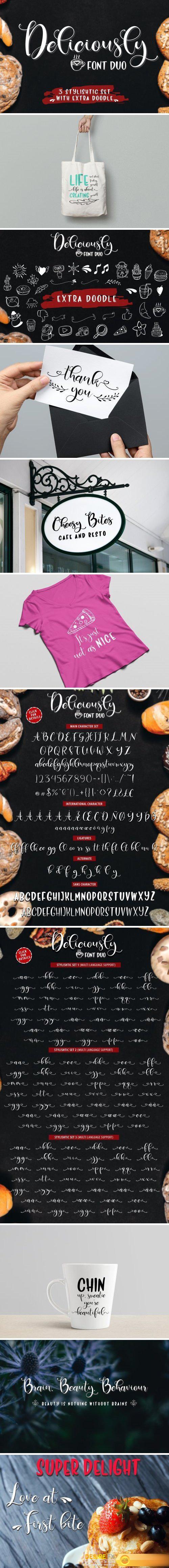 CM - Deliciously Font Duo + Extras 2499286