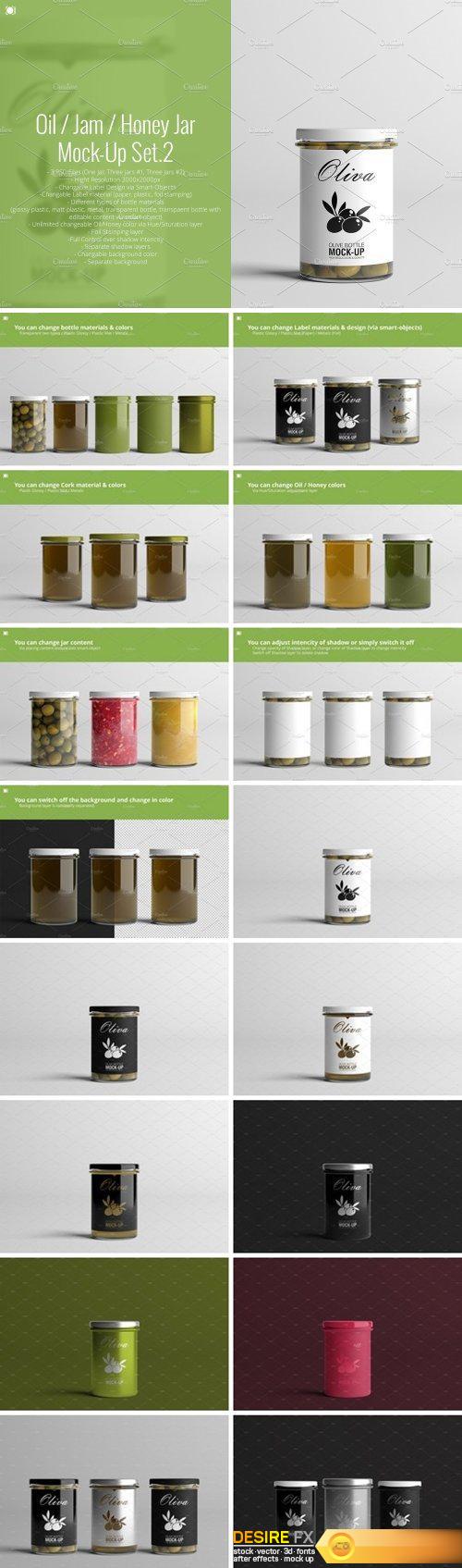 CM - Oil / Jam / Honey Jar Mock-up Set.2 2159396