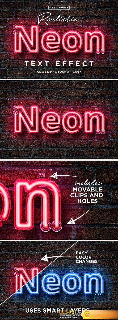 CM - Realistic Neon Photoshop Effect2169989