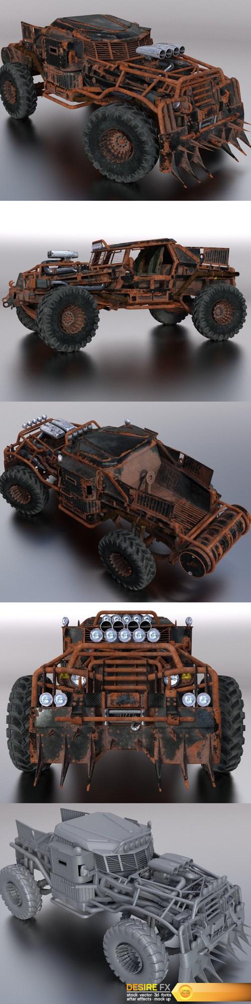 Zombie Chomper 3D Model