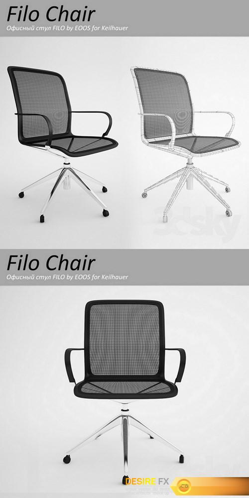 Keilhauer Chair Filo 3d Model