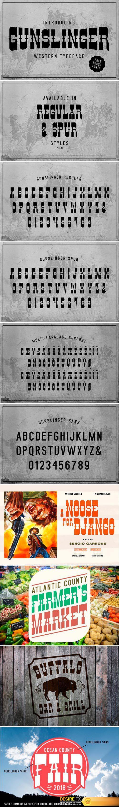 CM - NEW! Gunslinger Typeface 2516504