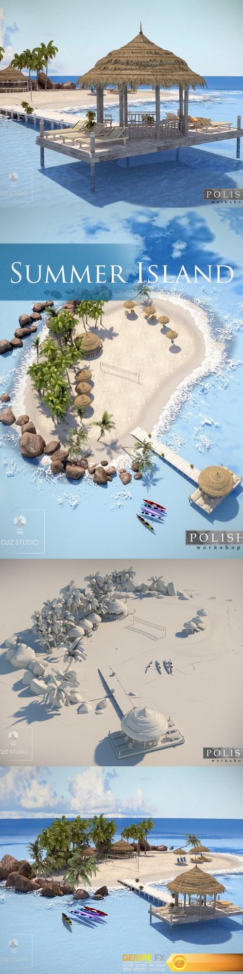 Summer Island 3D Model