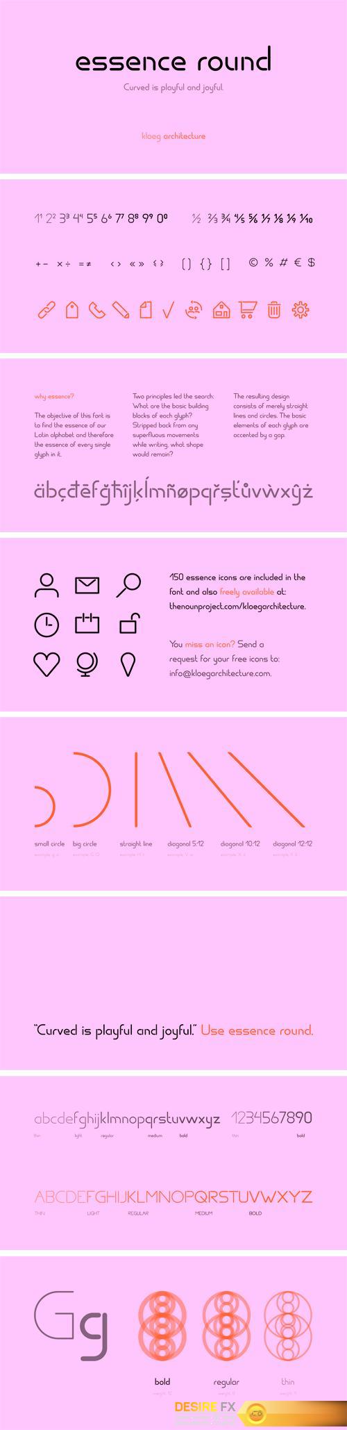 Essence Round Font Family