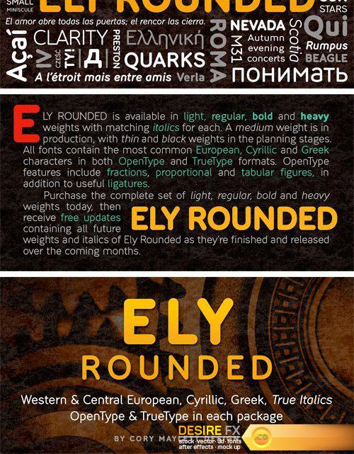 Ely Rounded Font Family