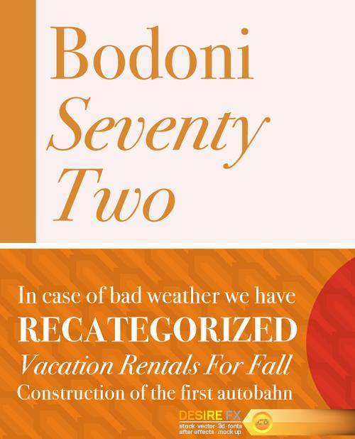 ITC Bodoni Seventy-Two Font Family