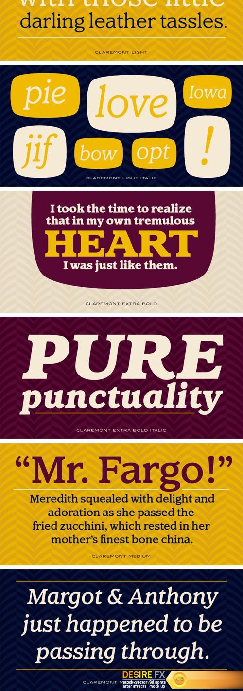 Claremont Font Family