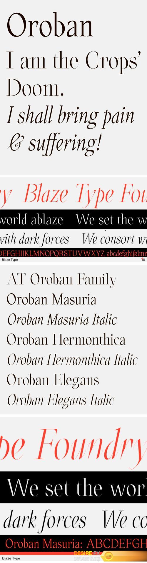 AT Oroban Font Family