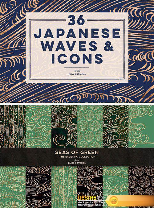 CM - 36 Japanese Waves & Golden Icons 2480813