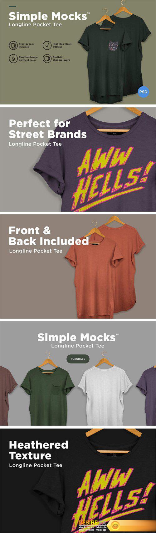 CM - Longline T-Shirt Mockup 2371450