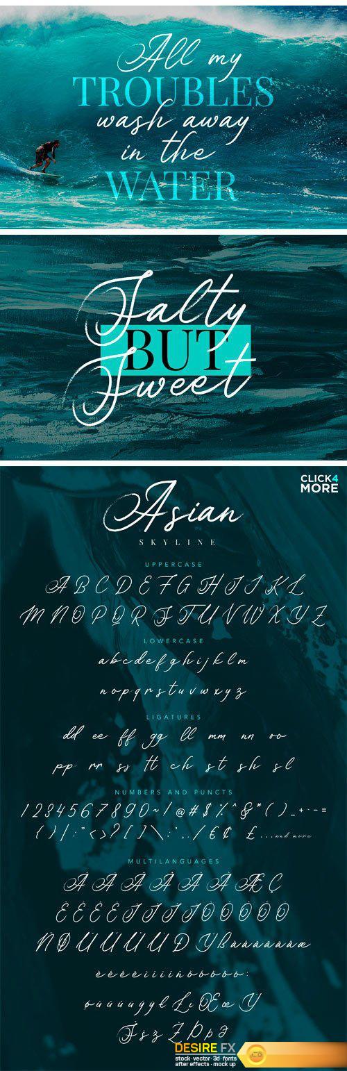 CM - Asian Skyline - Casual Summer Font 2297281