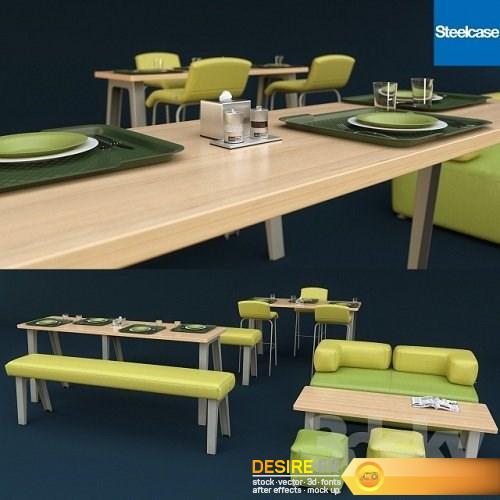 Steelcase office furniture dining room