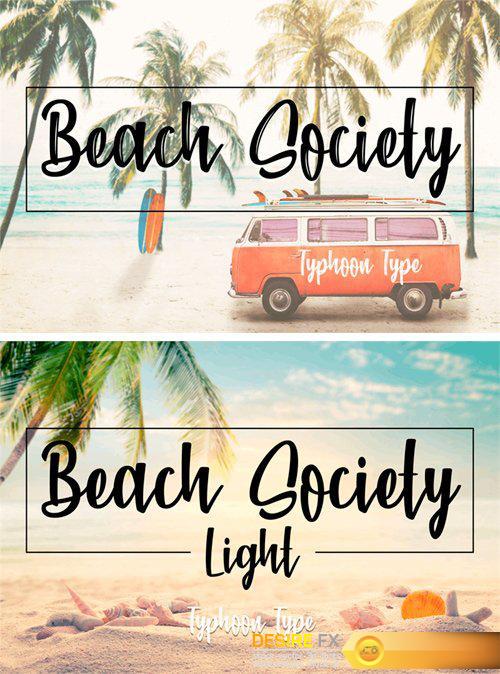 Beach Society Brush Font